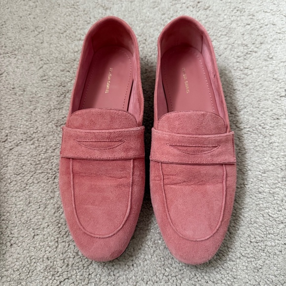 Mansur Gavriel Pink Suede Classic Loafers, Women size 38 - Picture 4 of 9
